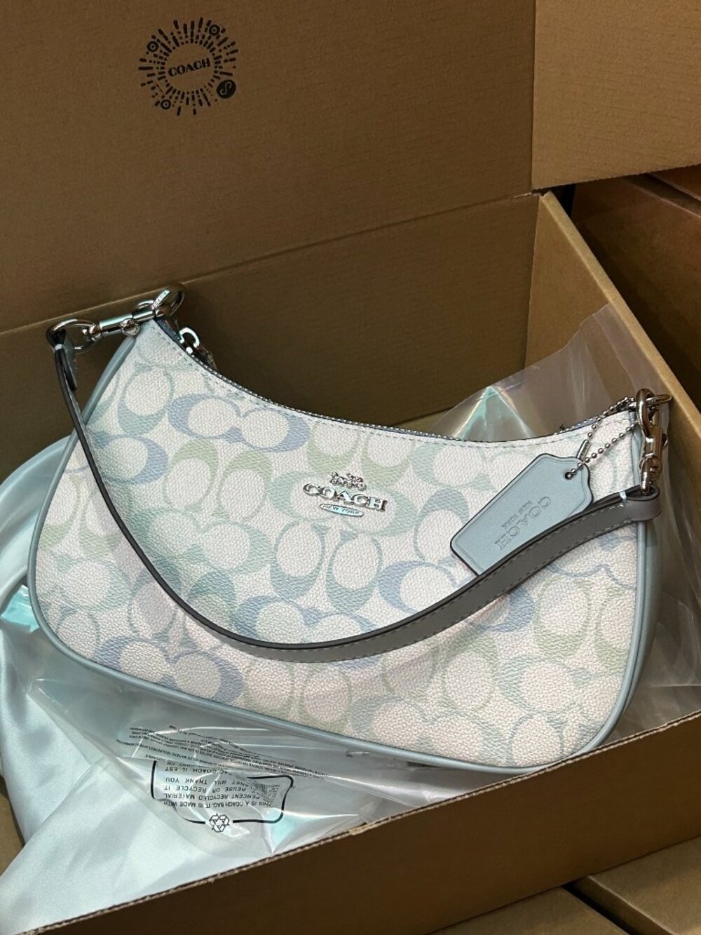 Coach Gradient Blue Shoulder Bag